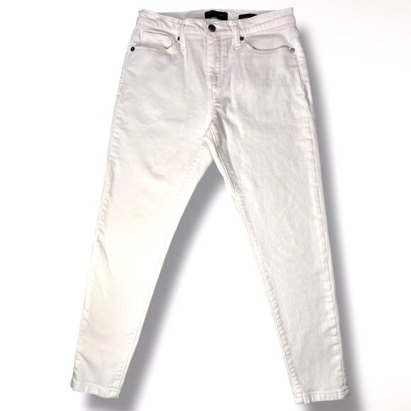Denim - Banana Republic White Skinny Jeans Mid Rise Petite 28